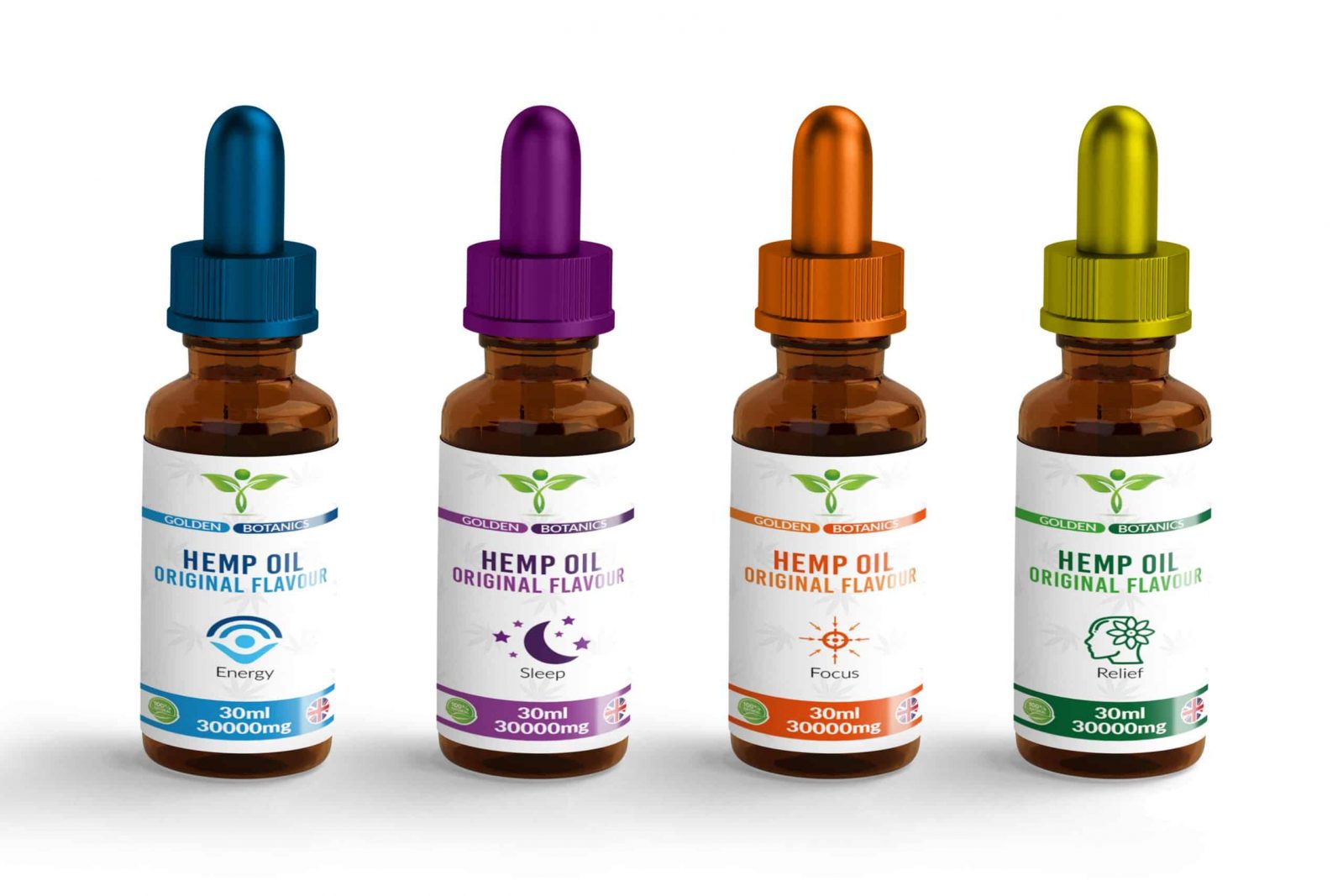 4 Pack Hemp Seed Oil With Aromatic Plant Based Terpenes