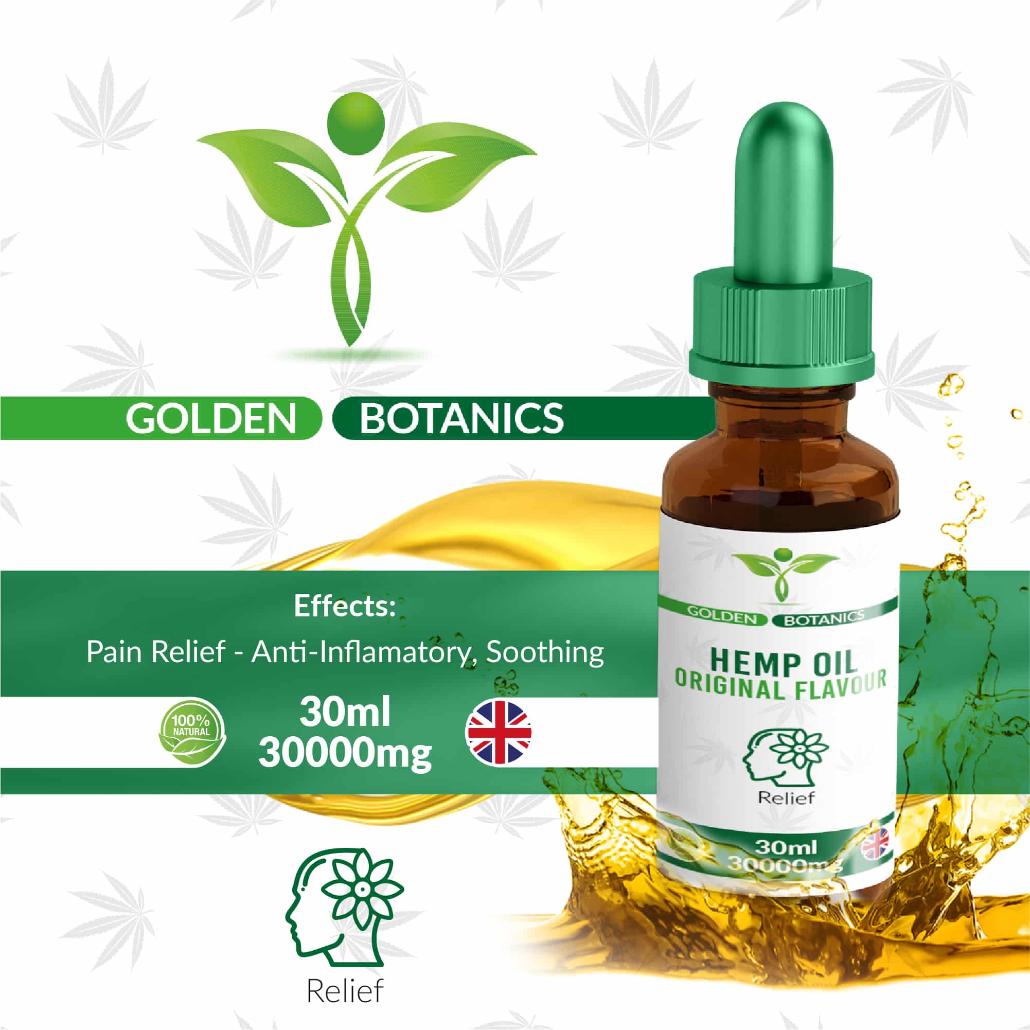 Anti-Inflammatory | Pain Relief | Soothing | Aromatic | Organic Hemp Seed Oil Drops - Image 2